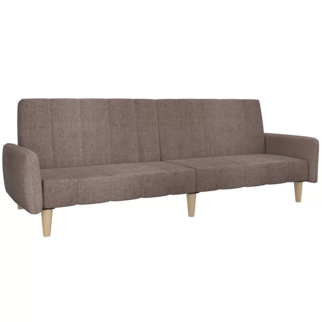 Schlafsofa 2-sitzer Taupe Stoff günstig online kaufen