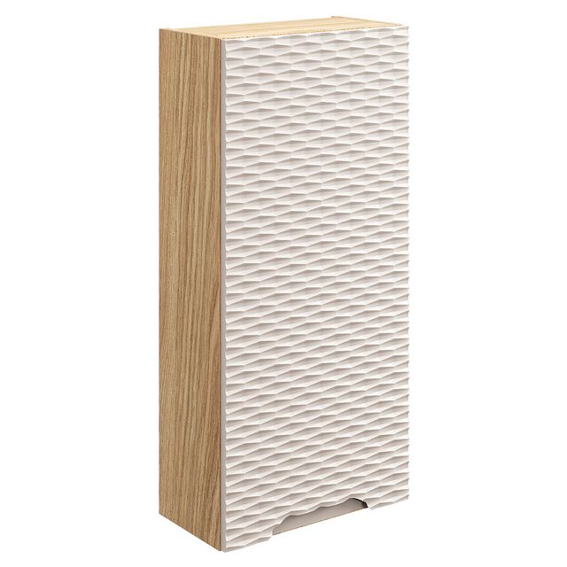 Lomadox Hängeschrank OLUO-56-BEIGE Wandschrank Badschrank, Eiche mit beige, günstig online kaufen