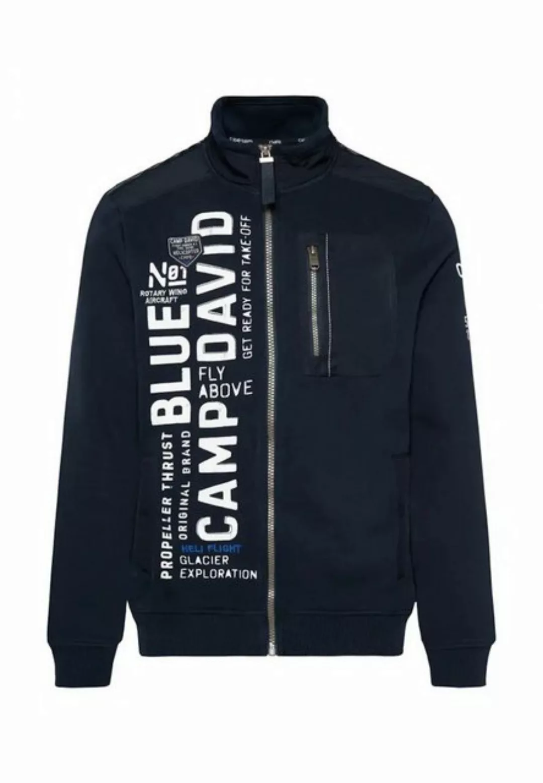 CAMP DAVID Sweatjacke, mit Baumwolle günstig online kaufen