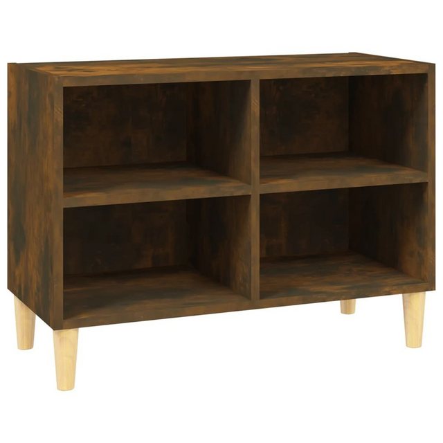 furnicato TV-Schrank mit Massivholz-Beinen Räuchereiche 69,5x30x50 cm günstig online kaufen