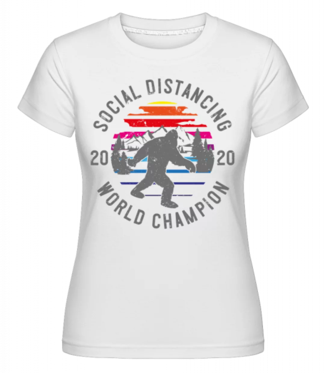 Social Distancing Champion 2020 · Shirtinator Frauen T-Shirt günstig online kaufen