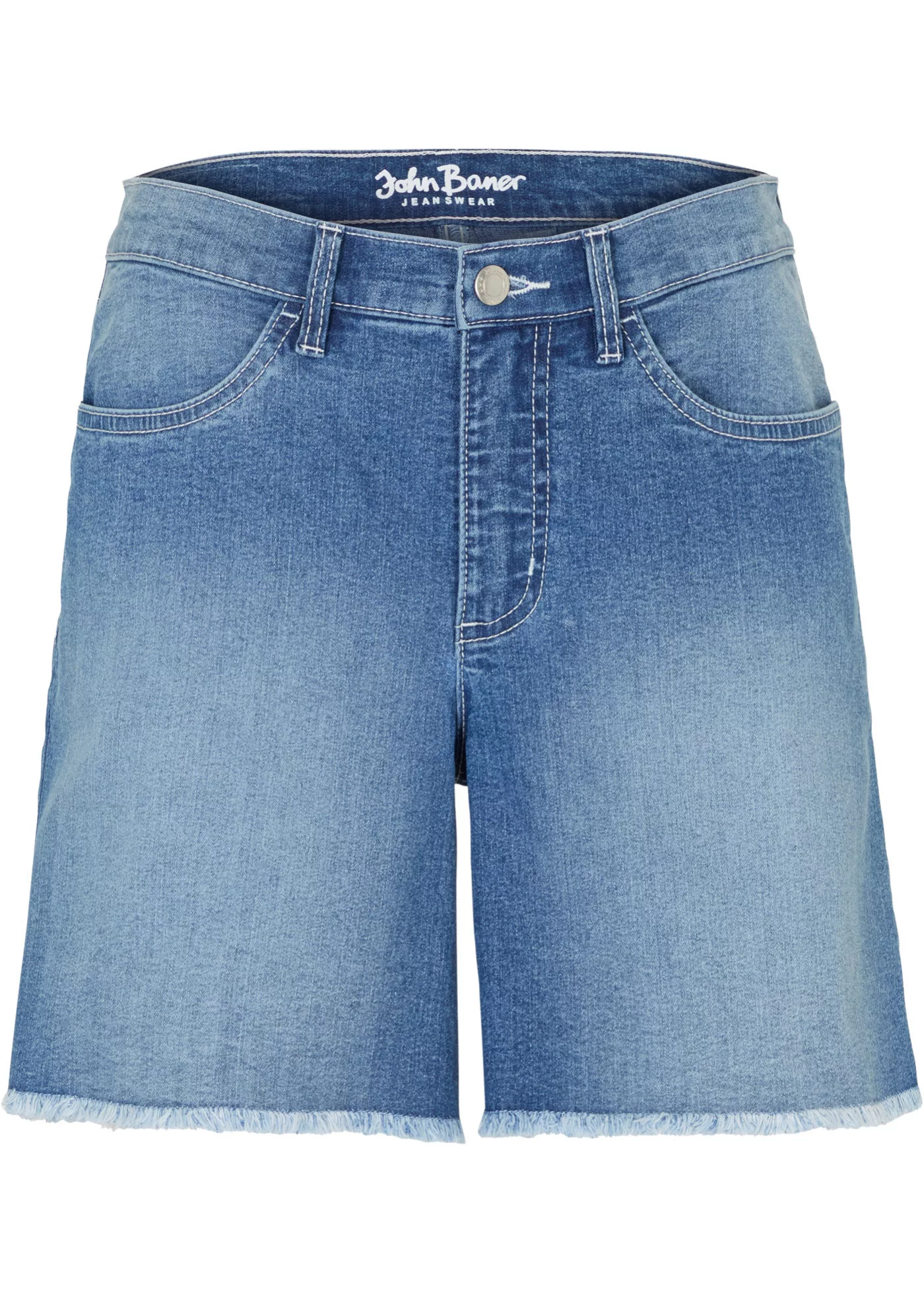 Jeansshorts, Mid Waist, Stretch günstig online kaufen