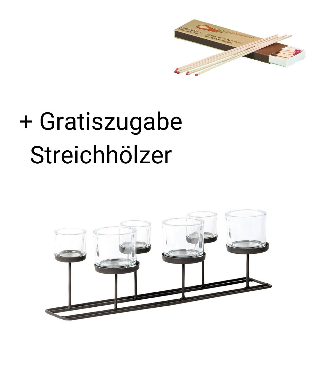 Windlicht Lincoln 50 cm Länge + Gratiszugabe Streichhölzer günstig online kaufen