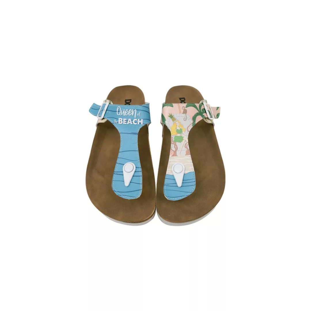 DOGO Zehentrenner "Lila Zehentrenner Queen Of The Beach Damen Sandalen", Ha günstig online kaufen