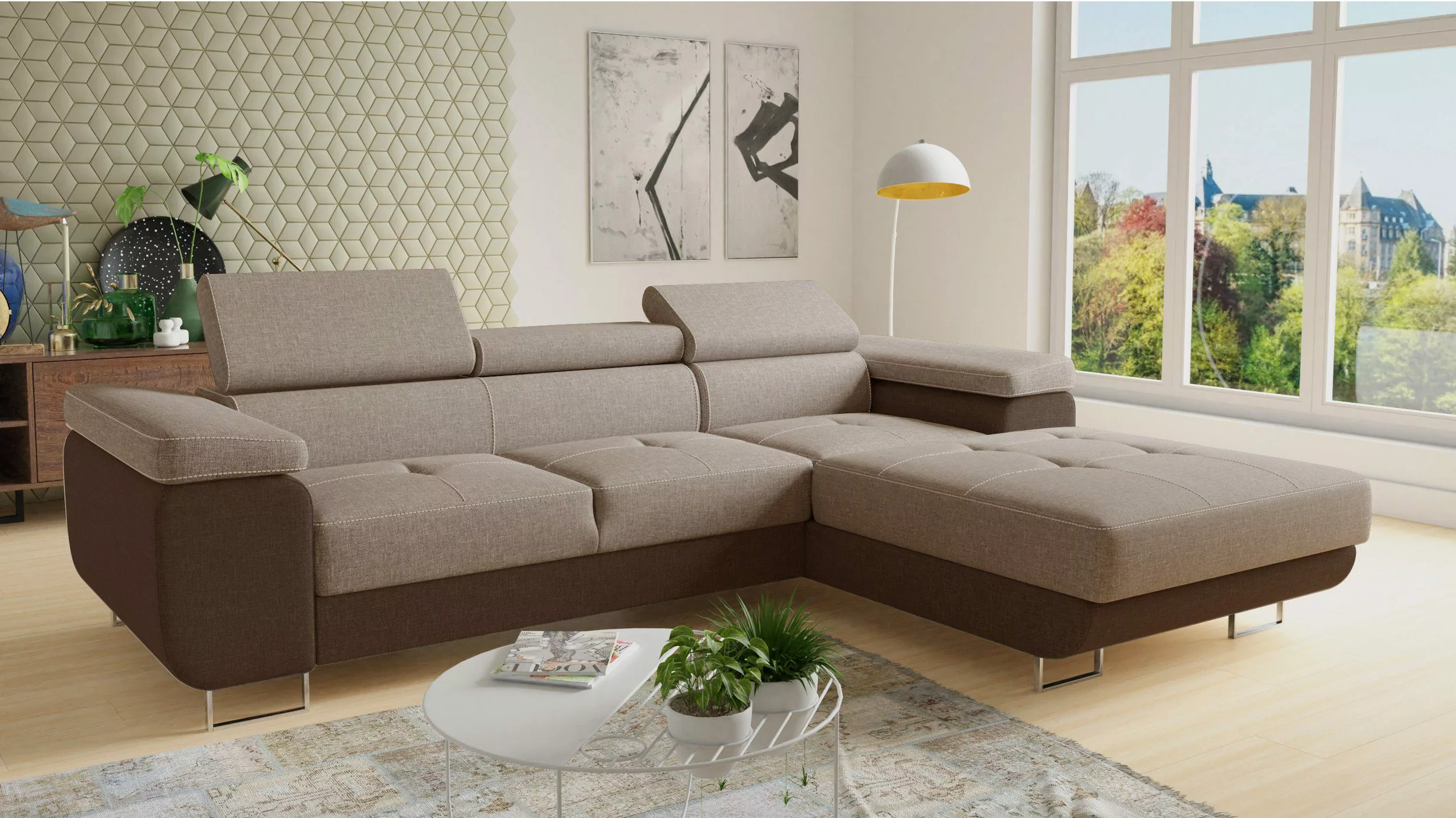 Sofnet Ecksofa Divo, mit Schlaffunktion und günstig online kaufen