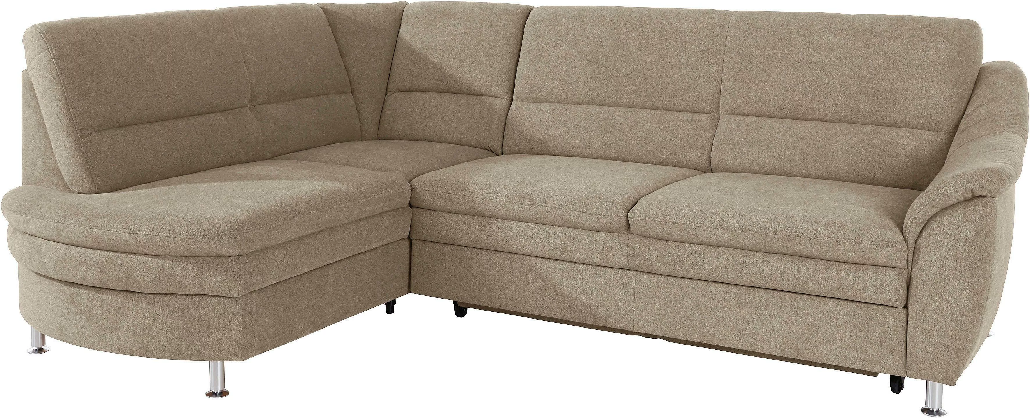 Places of Style Ecksofa »Cardoso L-Form«, Federkern, wahlweise mit Bett, Sc günstig online kaufen