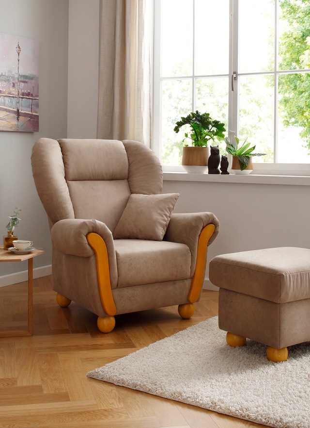 Home affaire Loungesessel "Milano Vintage, Hochlehnsessel, Ohrensessel", ho günstig online kaufen