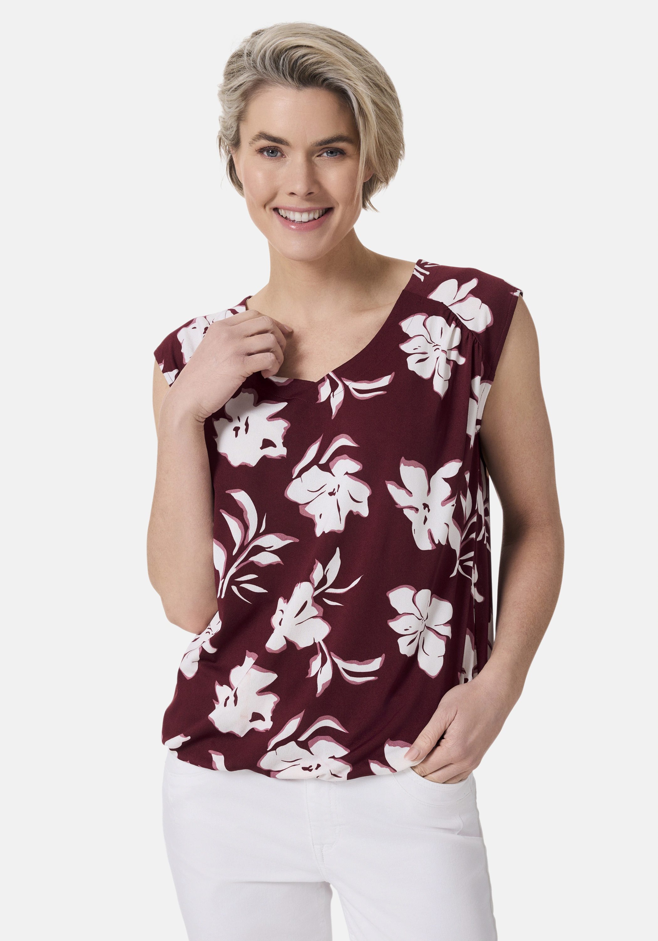 STOOKER WOMEN Shirttop "VEGA Print Top", Blusentop Regular Fit für Damen günstig online kaufen