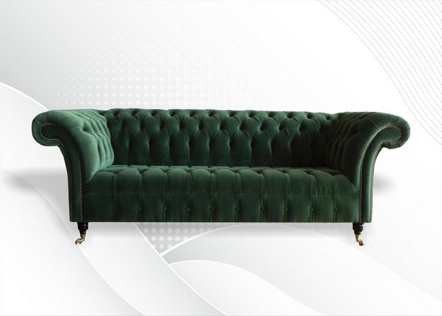 Xlmoebel Sofa Chesterfield Dreisitzer Polstersofa Couch Garnitur in Grün mi günstig online kaufen