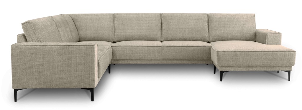 Places of Style Wohnlandschaft "XXL Sofa Oland, Struktur, Flachgewebe, Luxu günstig online kaufen