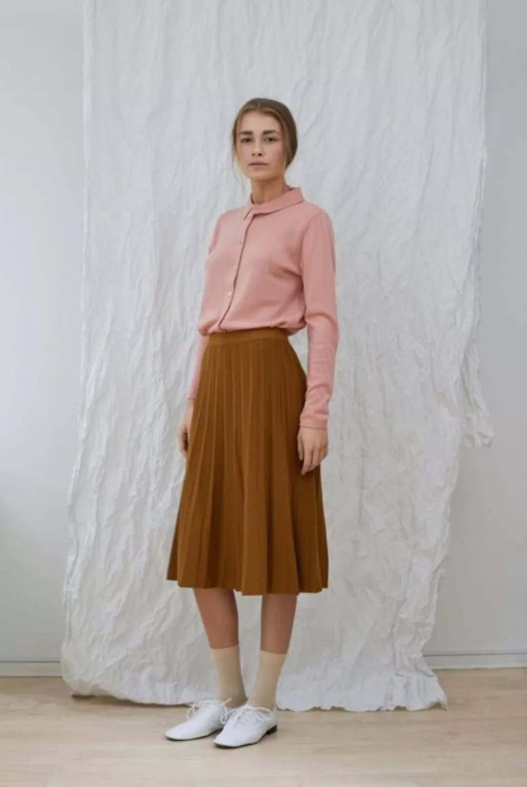 Midi-faltenrock - Skirt günstig online kaufen
