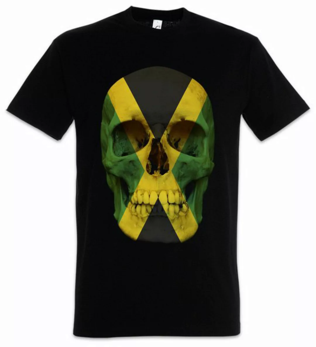 Urban Backwoods Print-Shirt Jamaica Jamaican Skull Flag Herren T-Shirt Jama günstig online kaufen