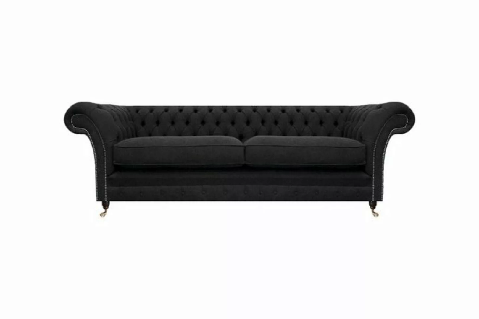 JVmoebel Chesterfield-Sofa Polstermöbel Schwarz Polstersofa Designer Sofa Z günstig online kaufen