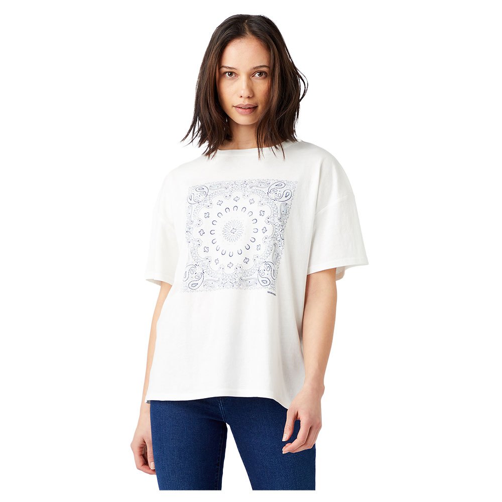 Wrangler Girlfriend Kurzärmeliges T-shirt XS Worn White günstig online kaufen