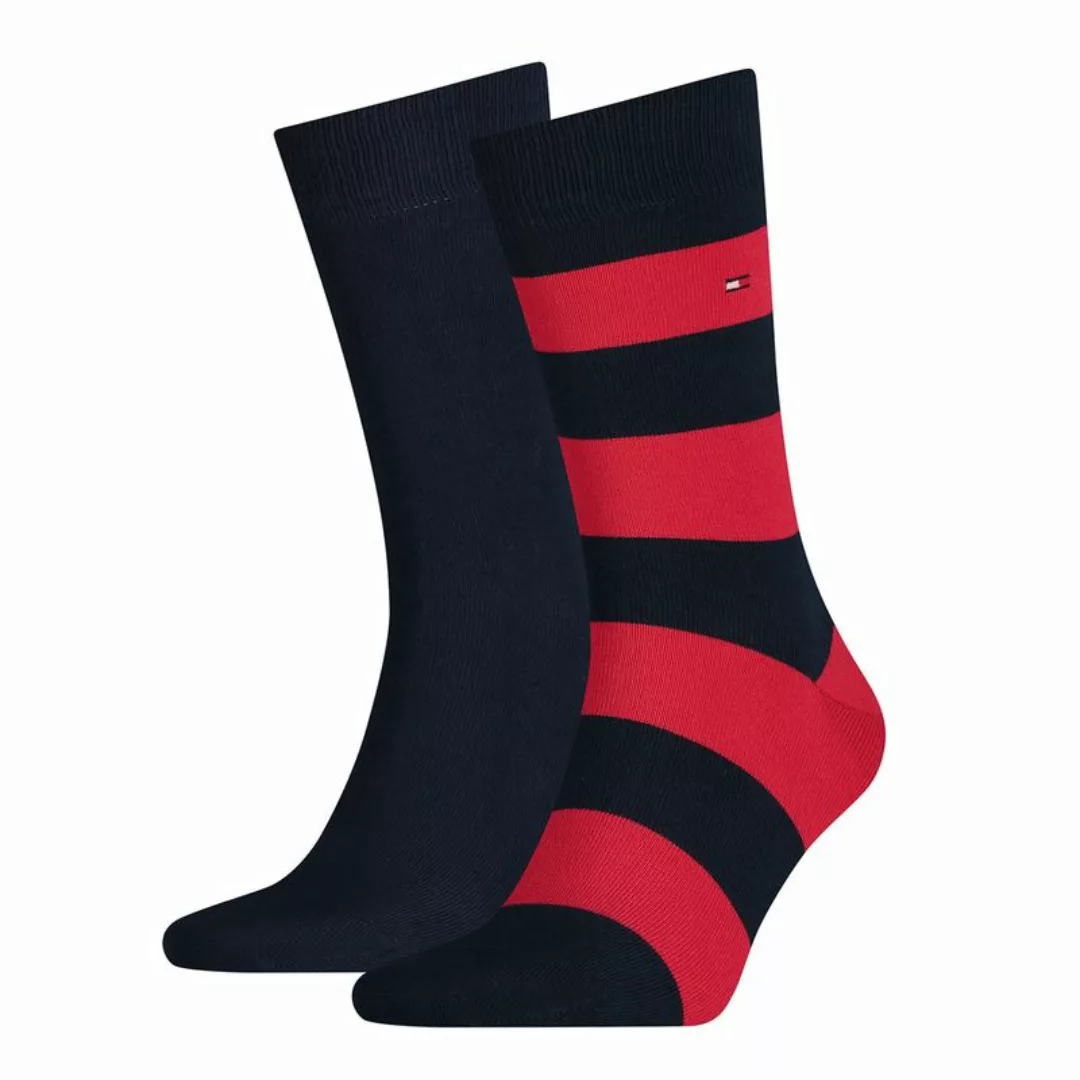 Tommy Hilfiger Socken 2 Paare Rugby Rot - Größe 43-46 günstig online kaufen