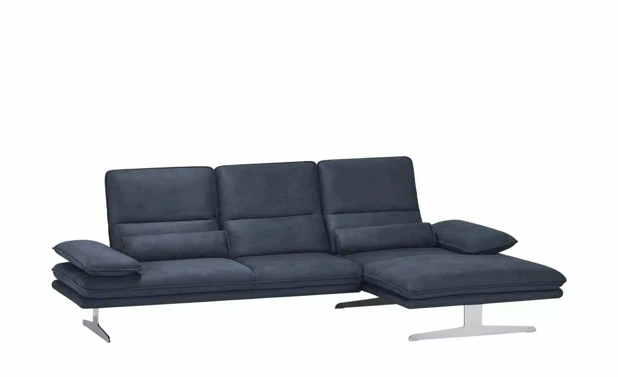 W.SCHILLIG Ecksofa aus Mikrofaser Broadway ¦ blau ¦ Maße (cm): B: 291 H: 94 günstig online kaufen