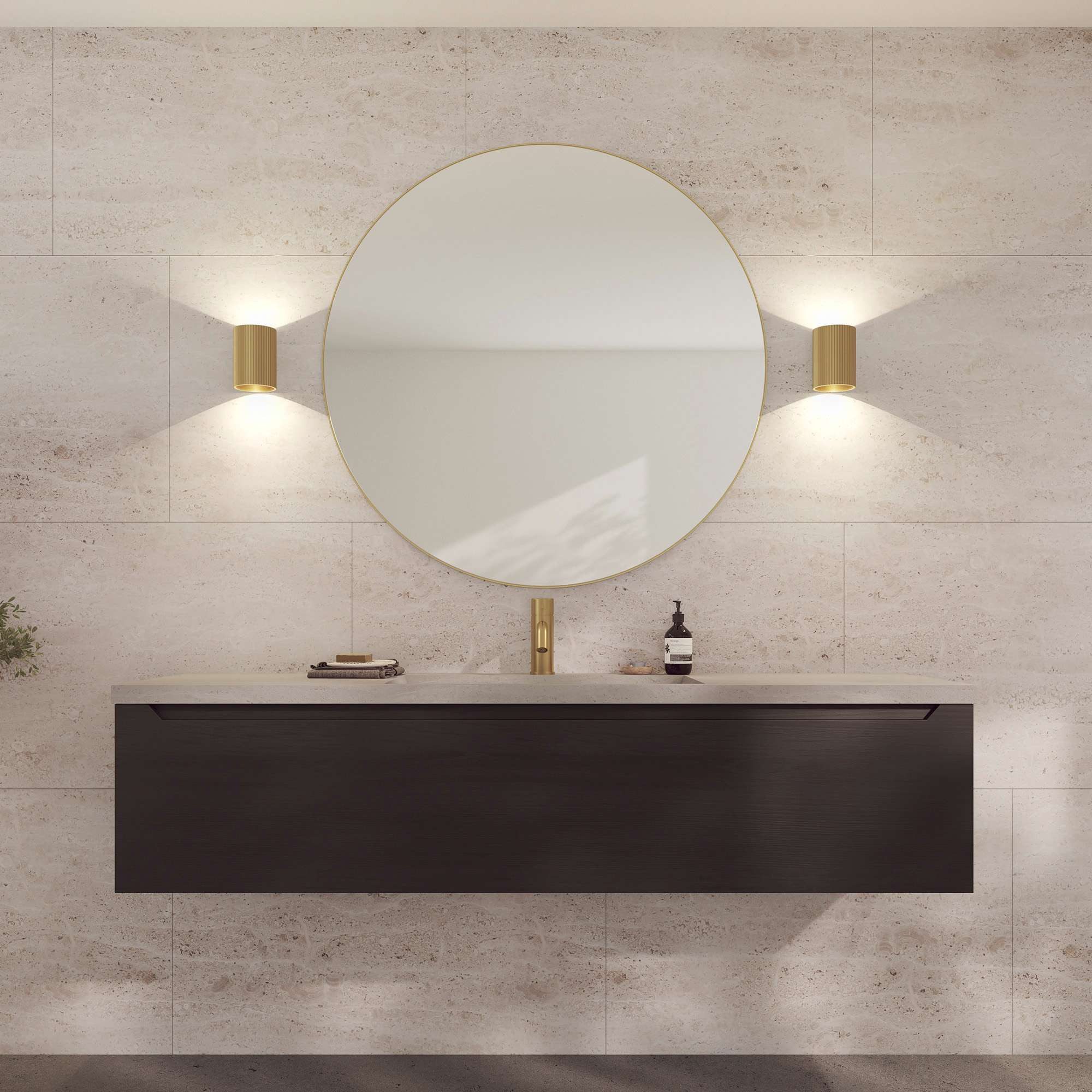 Loevschall Wandspiegel "Refine Wandspiegel rund – stilvoller Designspiegel günstig online kaufen