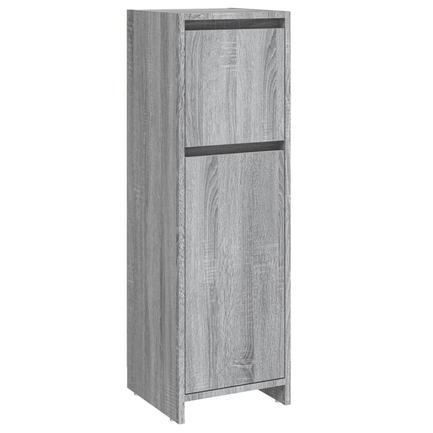 vidaXL Badschrank Grau Sonoma 30x30x95 cm Holzwerkstoff Modell 1 günstig online kaufen