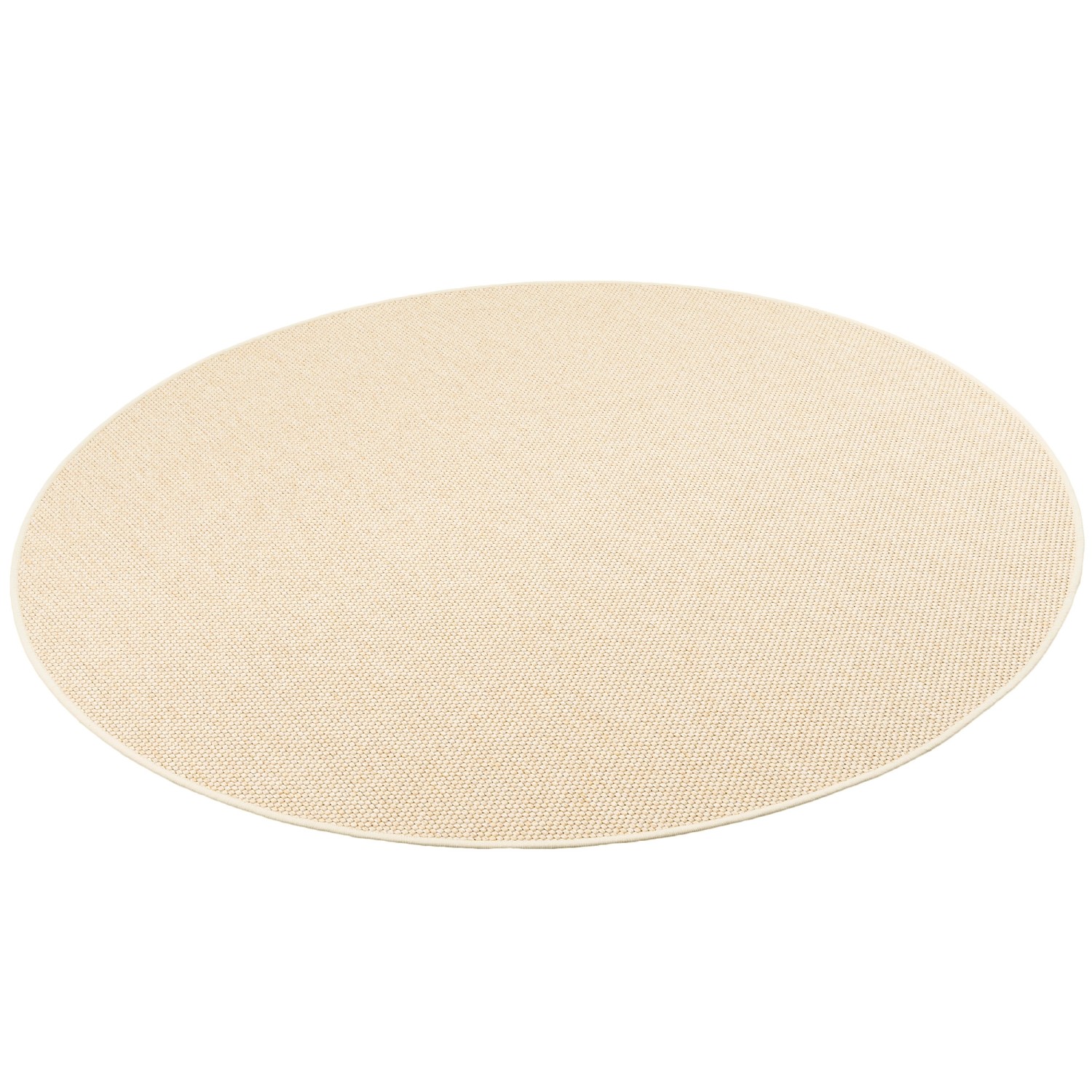 Snapstyle Bentzon Natur Flachgewebe Teppich Beige 133cm Rund günstig online kaufen