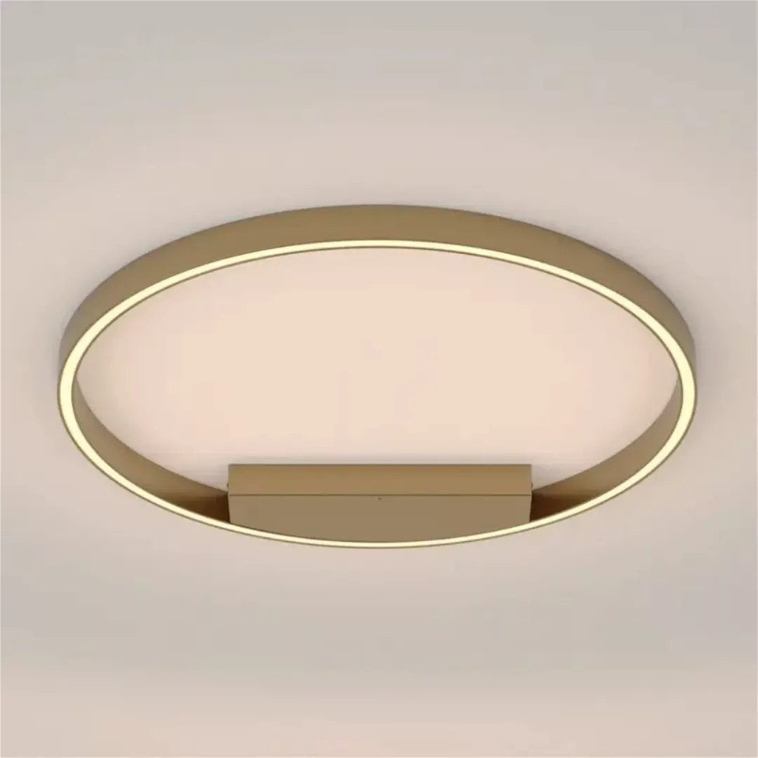 LED Wand- und Deckenleuchte Rim in Gold 37W 1800lm 600mm günstig online kaufen