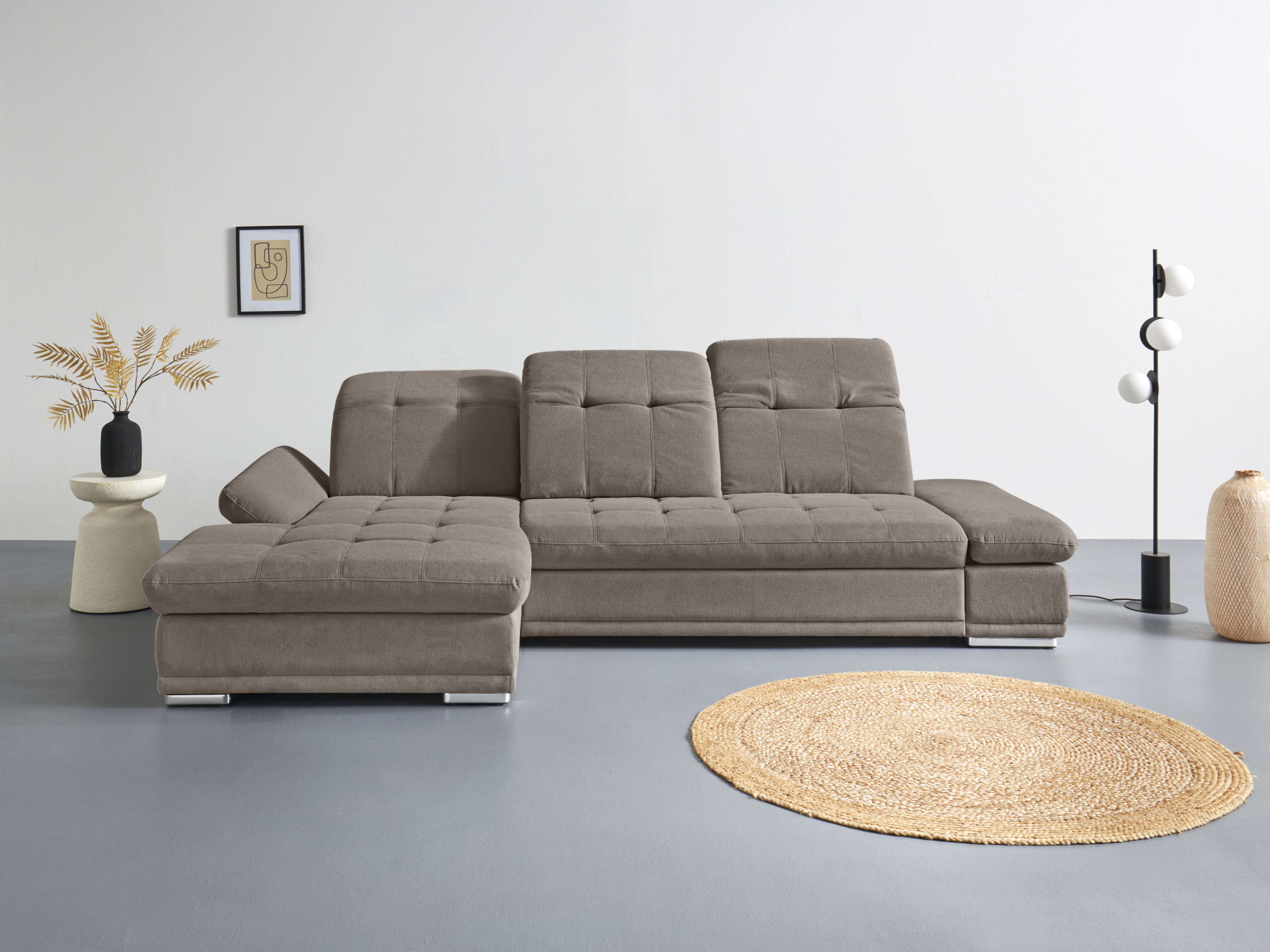 COTTA Ecksofa "Holiday L-Form mit Sitztiefen-, Armteil- und Kopfteilverstel günstig online kaufen