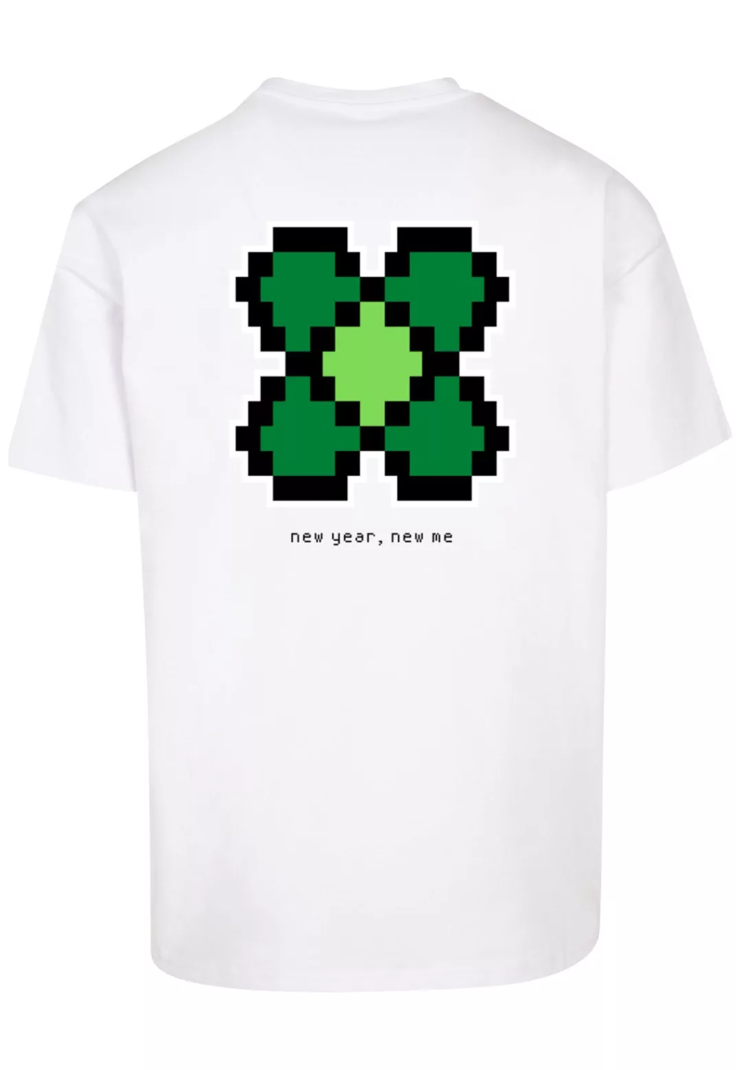 F4NT4STIC T-Shirt "Silvester Happy New Year Pixel Kleeblatt", Print günstig online kaufen