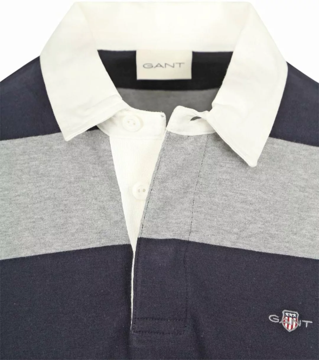 Gant Rugger Poloshirt Blau Grau - Größe 4XL günstig online kaufen