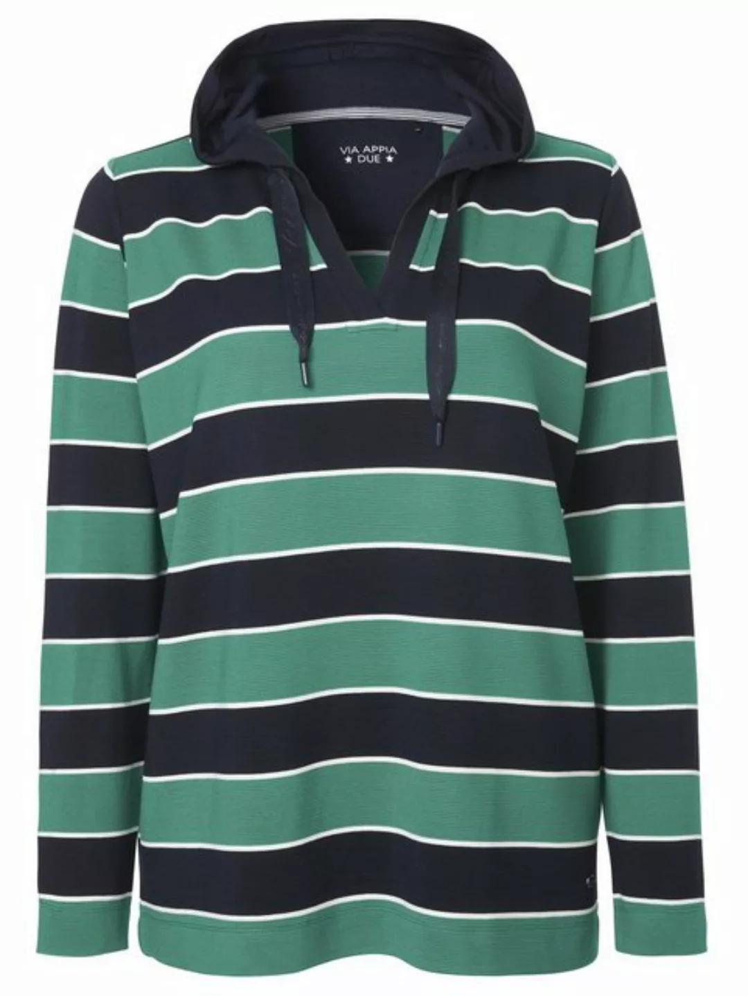 VIA APPIA DUE Sweatshirt Sportives Kapuzensweatshirt mit Glitzerdetails mit günstig online kaufen