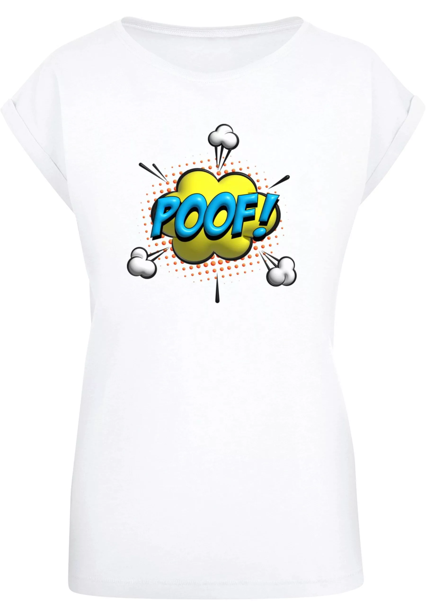 Merchcode T-Shirt "Merchcode Damen Ladies POOF Comic Extended Shoulder Tee" günstig online kaufen