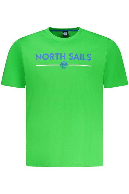 North Sails T-Shirt Herren T-Shirt Grün mit Rundhals und Print – günstig online kaufen