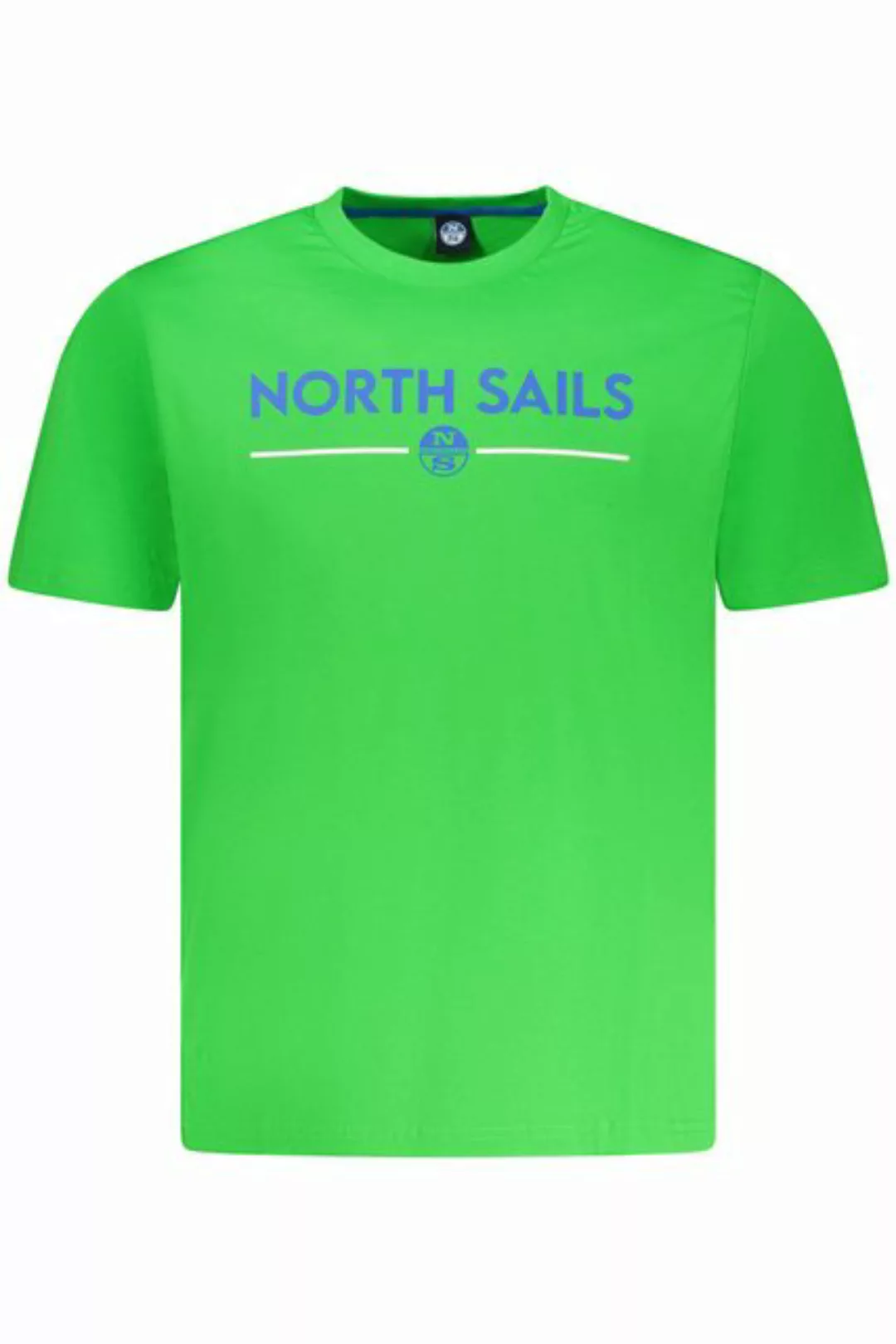 North Sails T-Shirt Herren T-Shirt Grün mit Rundhals und Print – günstig online kaufen