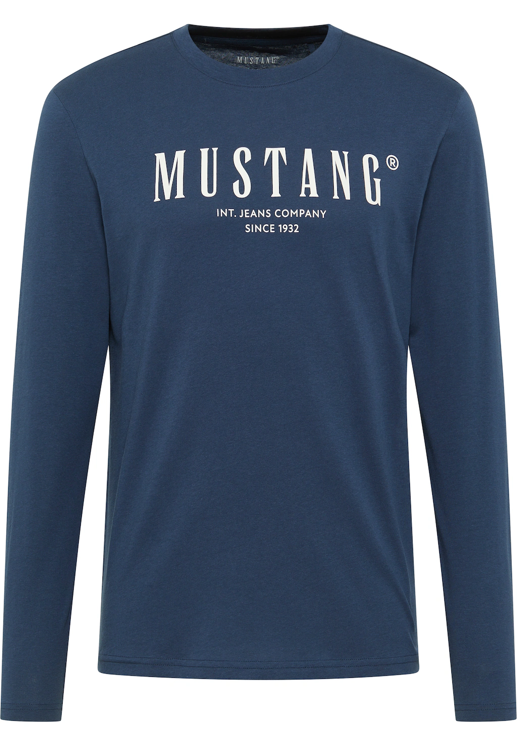 MUSTANG Langarmshirt Style Asheville mit Logo-Print auf der Brust günstig online kaufen