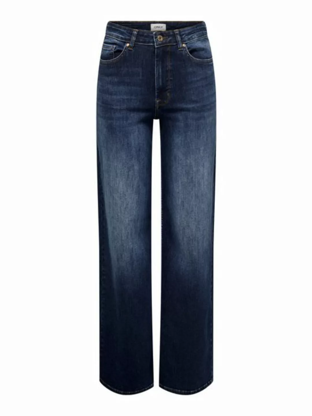 Only Damen Jeans ONLMADISON BLUSH HW WIDE REA081 Wide Fit - Blau - Dark Blu günstig online kaufen