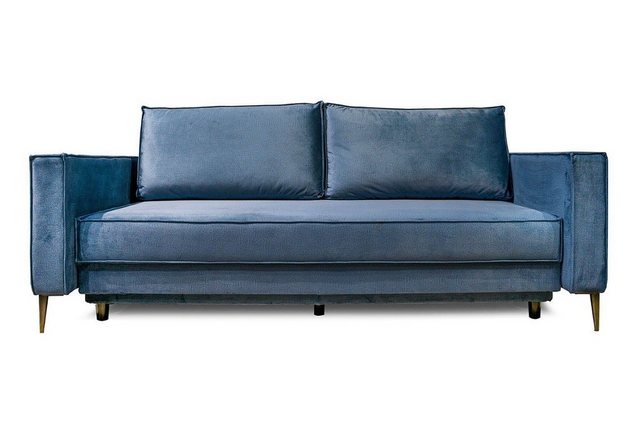 daslagerhaus living Big-Sofa Schlafsofa Tori Samt Stoff günstig online kaufen