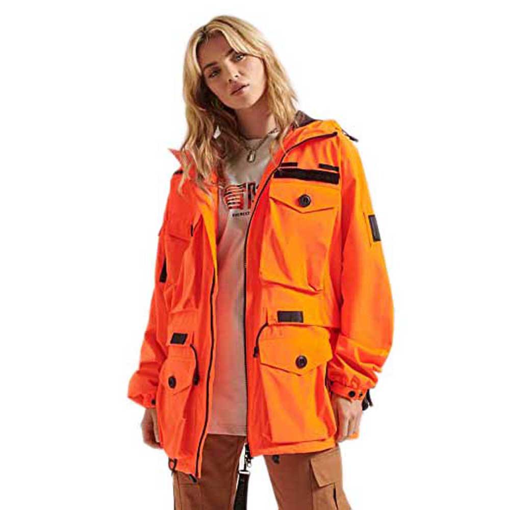 Superdry Army Showerproof Jacke S-M Fiery Orange günstig online kaufen