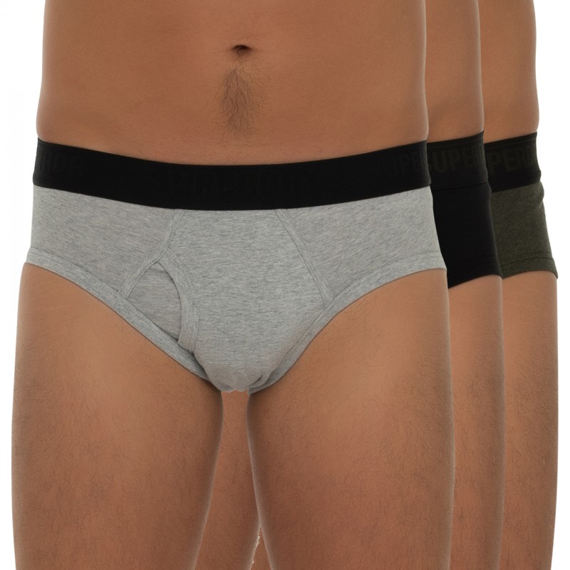 Superdry 3-er Set Slips Grau günstig online kaufen