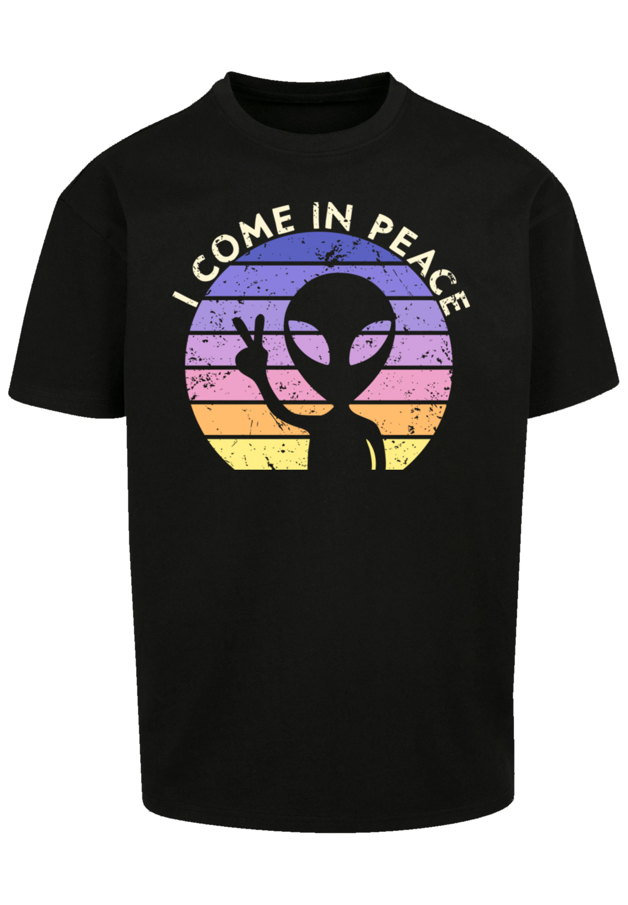 F4NT4STIC T-Shirt "Alien Peace Sunset", Premium Qualität günstig online kaufen