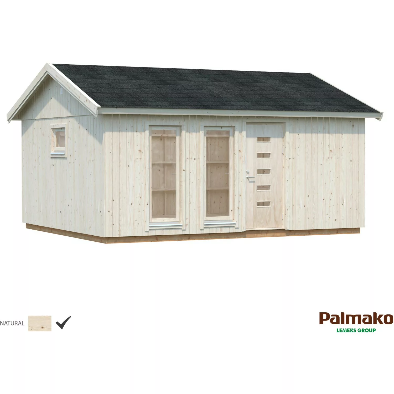 Palmako Holz-Gartenhaus Charlotte BxT: 448 cm x 548 cm günstig online kaufen