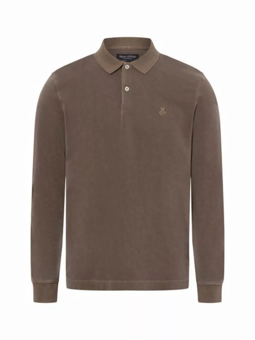 Marc O'Polo Longsleeve Poloshirt Terry Cloth Taupe - Größe XXL günstig online kaufen