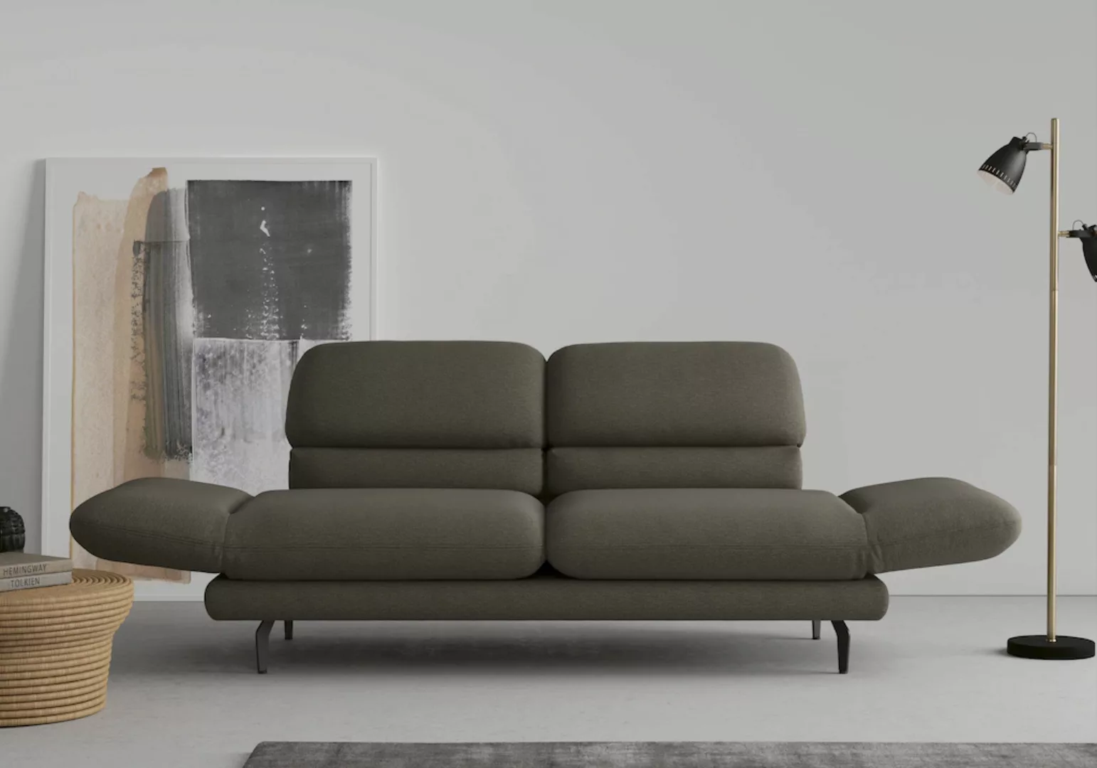 DOMO collection 2-Sitzer "Padova", Armteilverstellung, wahlweise auch Rücke günstig online kaufen