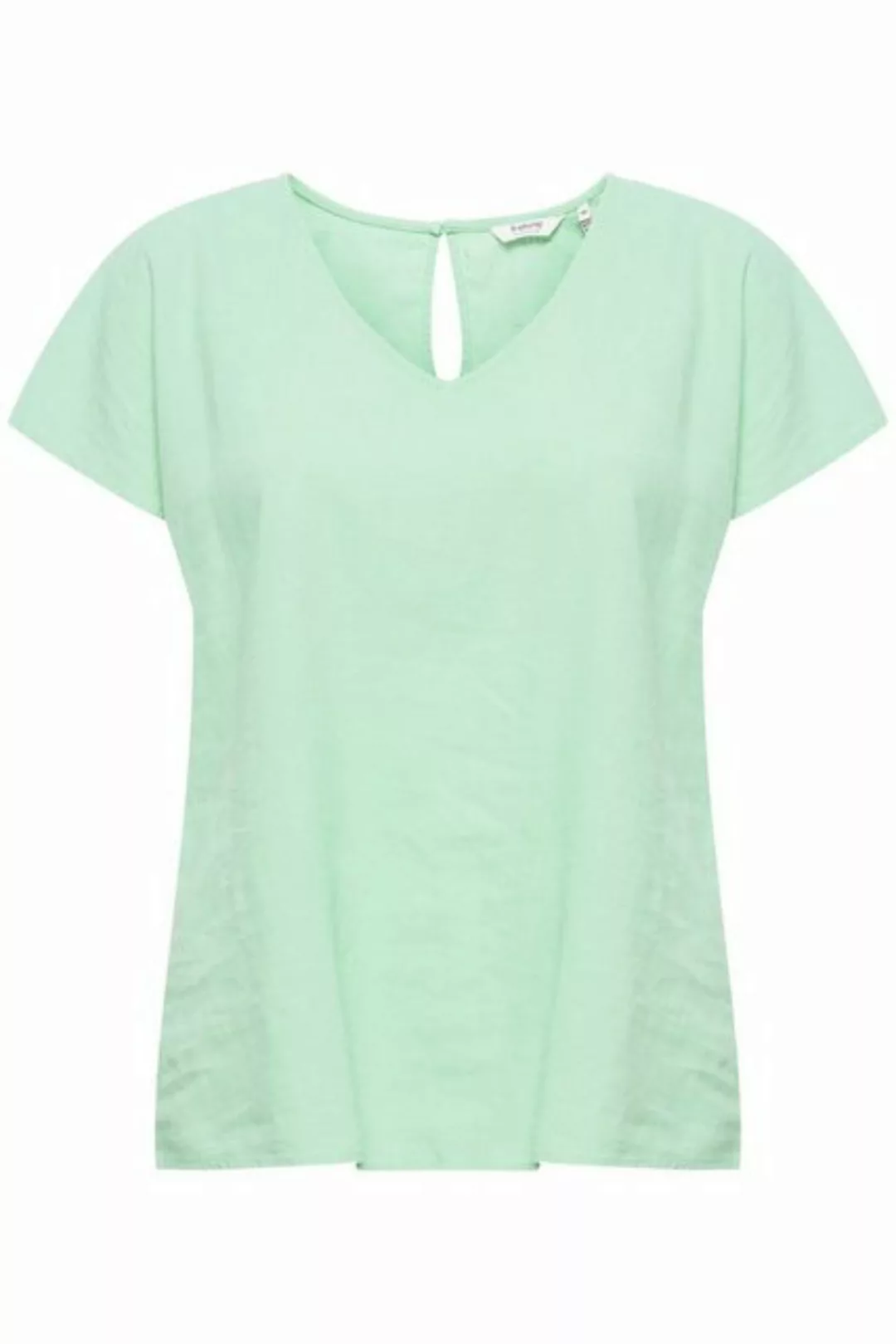 b.young Kurzarmbluse - BYFALAKKA VNECK BLOUSE - Bluse aus Leinenmix günstig online kaufen