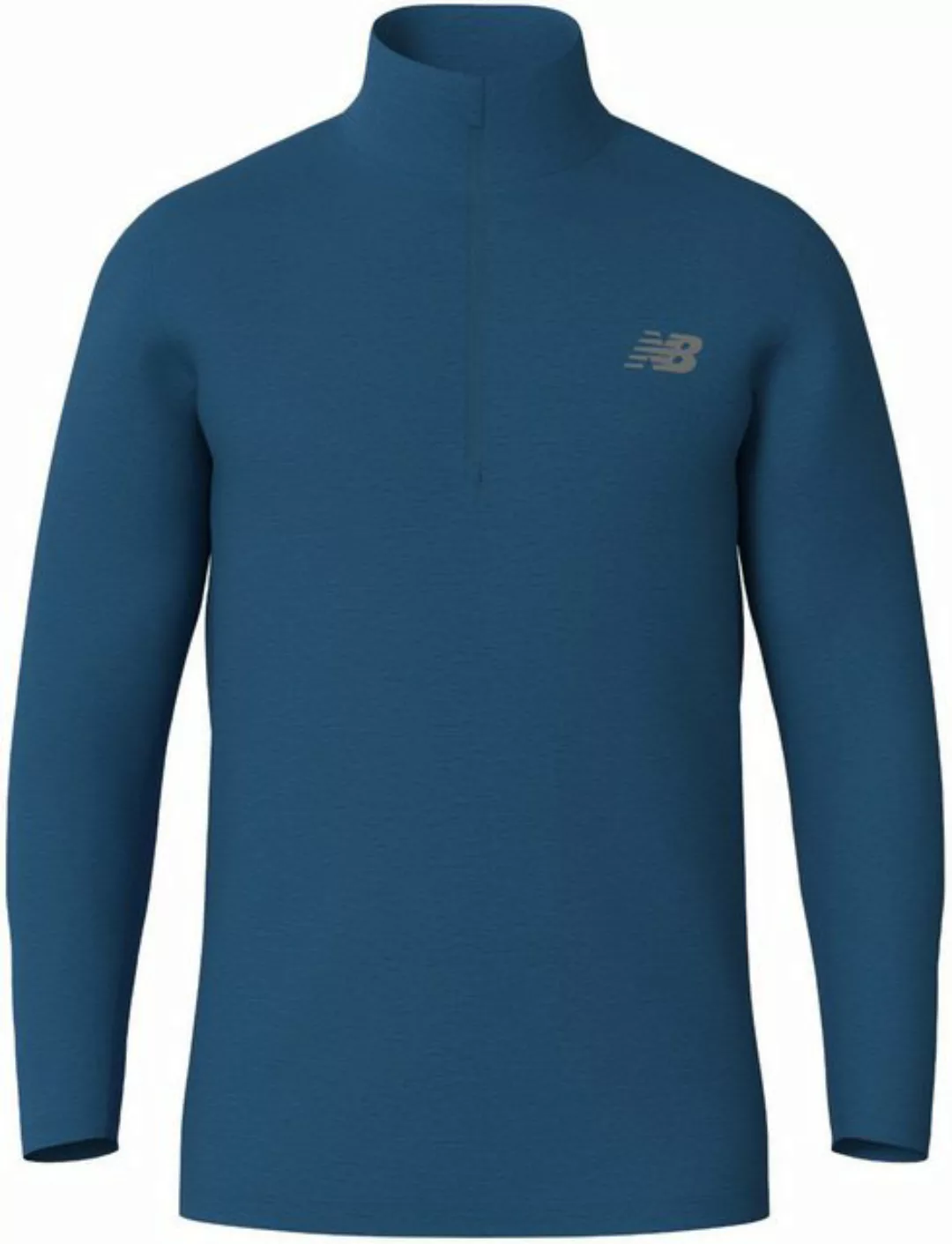 New Balance Laufshirt Space Dye 1/4 ZipHORELINE BLUE HEATHER mit Label günstig online kaufen