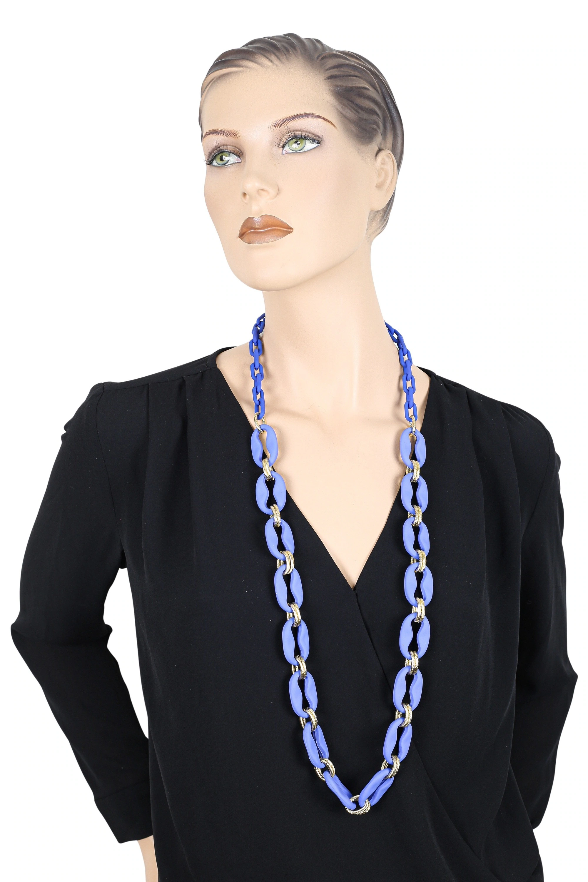 COLLEZIONE ALESSANDRO Lange Kette "Blue Breeze", sommerliche Gliederkette günstig online kaufen
