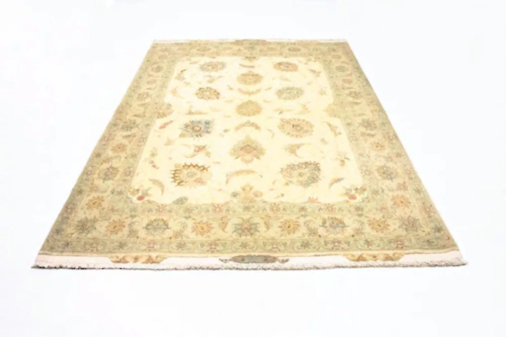 morgenland Teppich »Täbriz 50 Raj Teppich handgeknüpft braun«, rechteckig, günstig online kaufen