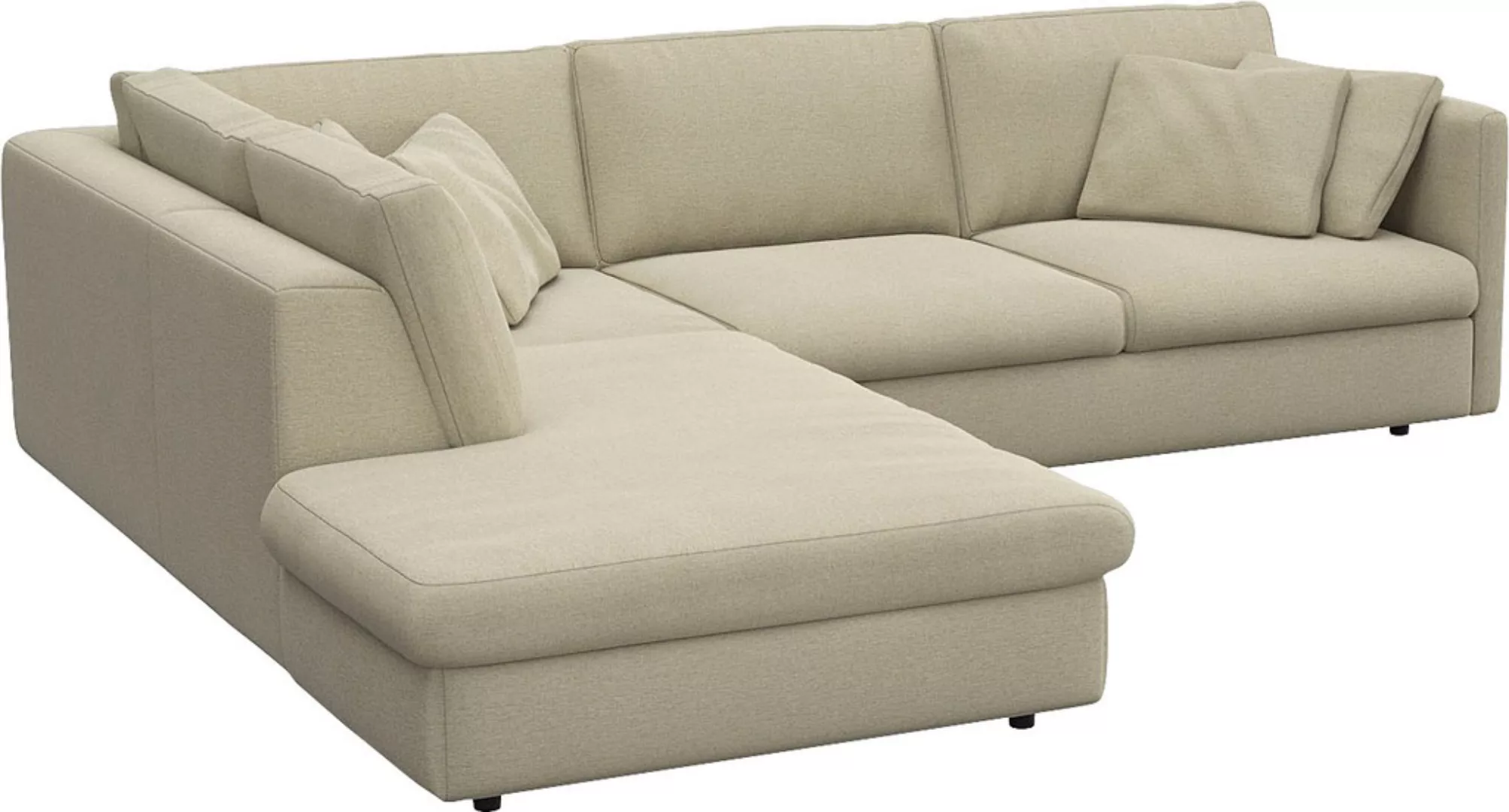 FLEXLUX Ecksofa »Lovane, elegant und zeitlos, bequem, L-Form«, Weich & ansc günstig online kaufen