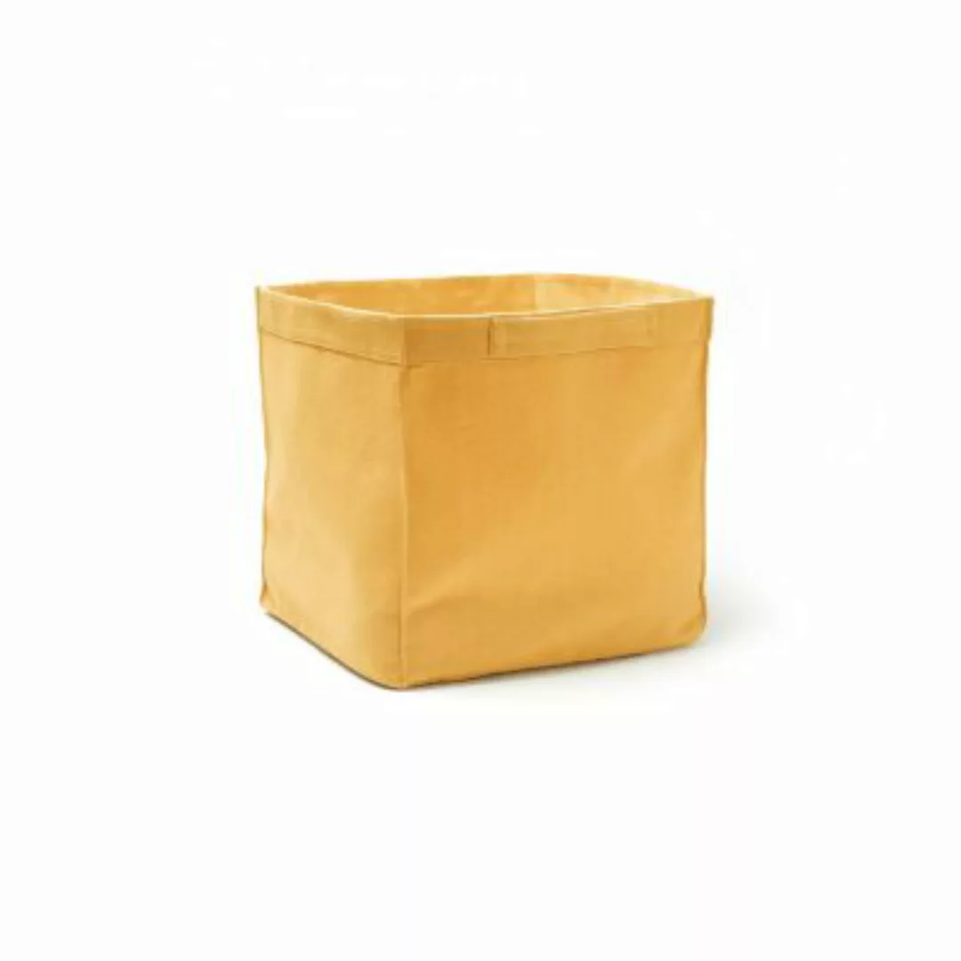 Kids Concept Aufbewahrungsbox Stoffkiste 30x30x30 cm, mango Dekoboxen gelb günstig online kaufen