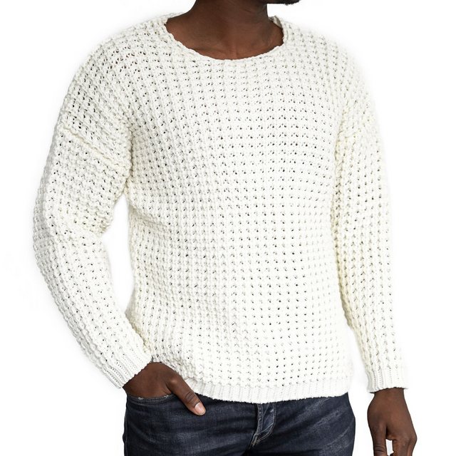 COFI Casuals Strickpullover Casual Herren Strickpullover mit Rundhals-Aussc günstig online kaufen