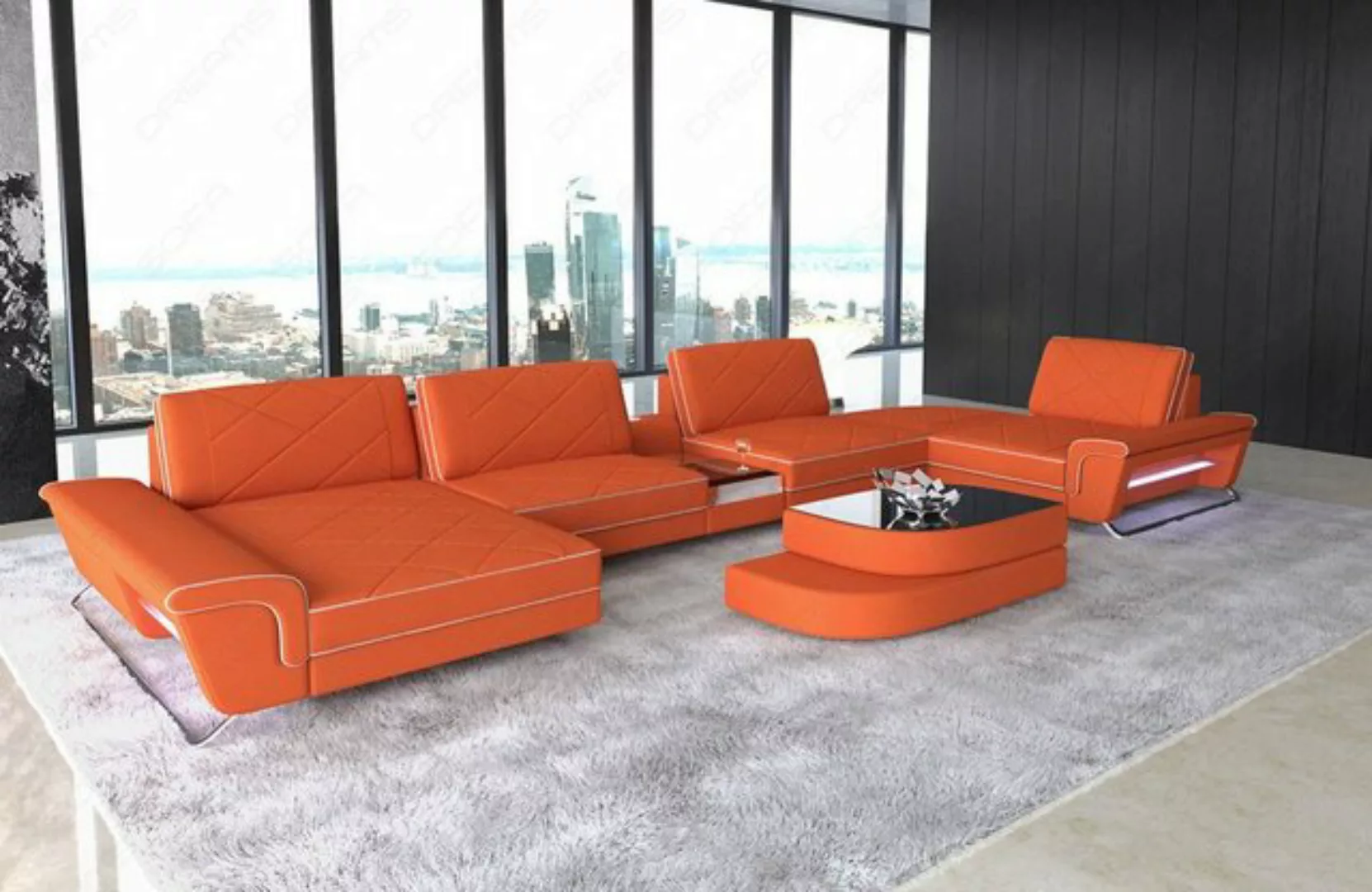 Sofa Dreams Wohnlandschaft Stoffsofa Couch Polstersofa Stoff Bari U Form Po günstig online kaufen