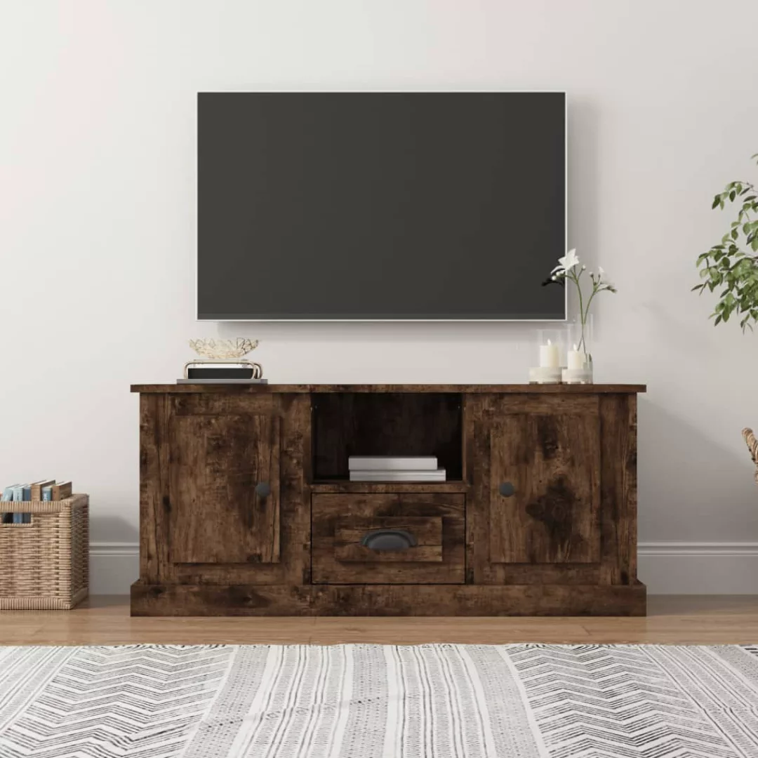 Vidaxl Tv-schrank Räuchereiche 100x35,5x45 Cm Holzwerkstoff günstig online kaufen