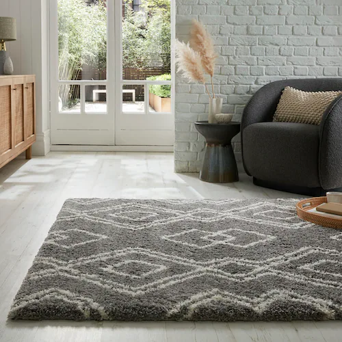 FLAIR RUGS Hochflor-Teppich »ATLAS«, rechteckig, 40 mm Höhe, Berber Teppich günstig online kaufen